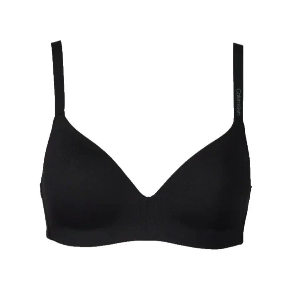 Calvin Klein  2 Pack Women's M Lightly Lined Wireless Bras Medium Black Beige